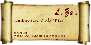 Laskovics Zsófia névjegykártya